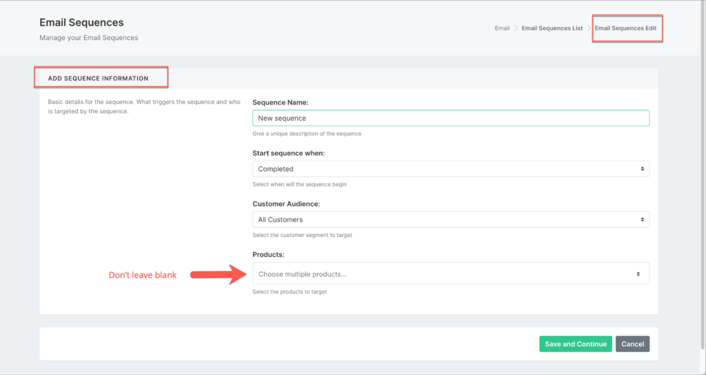 add sequence information in blue odin