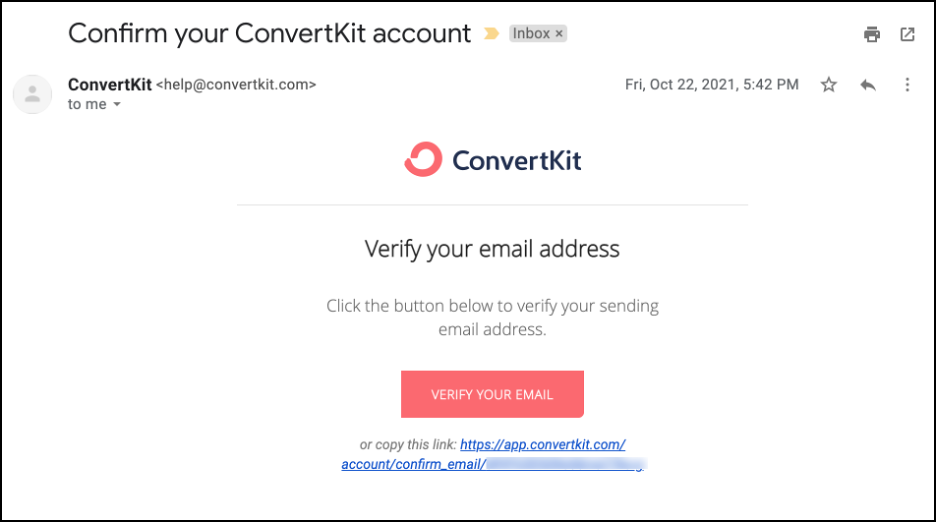 double opt in confirmation email