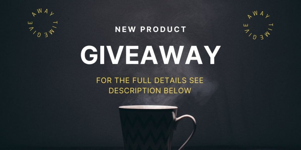 example of product giveaway announcement