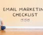 featured image for article on email marketing checklist